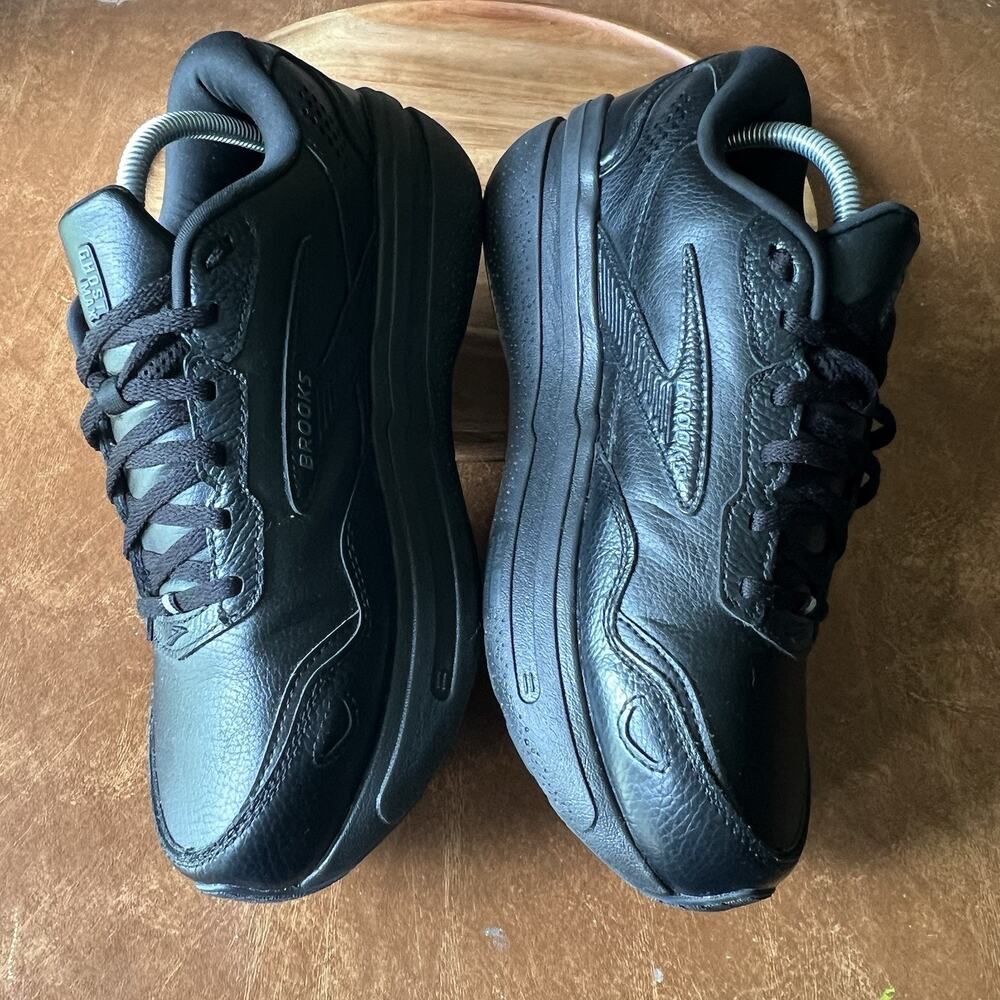 Brooks Ghost Max 2 Leather Max Cushion Black Women 10.5 W Running Sneaker Shoes - Picture 7 of 16